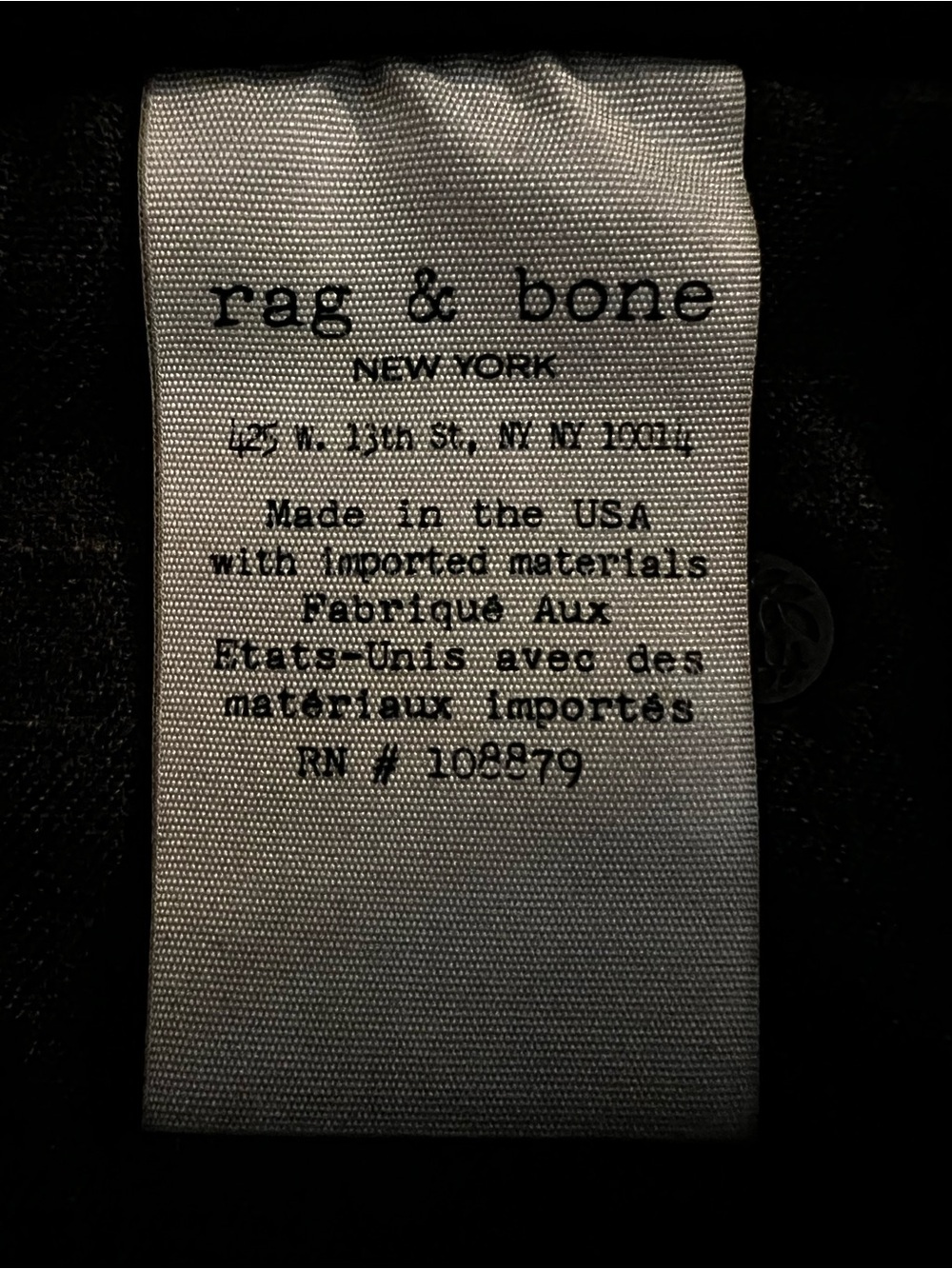 Rag & Bone 10” Crop Flare High Rise Kick Flare Black Jeans 30 - Picture 8 of 9